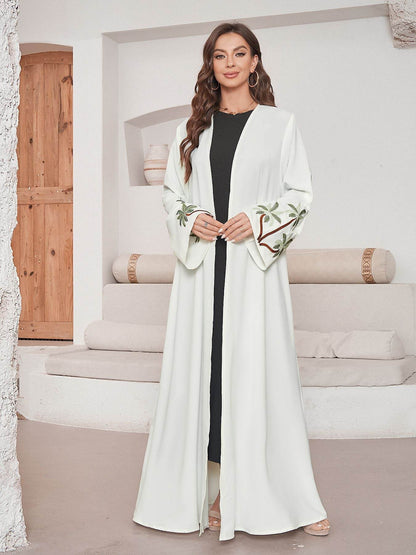 Long-sleeved cardigan with embroidery dress - Price Value Store