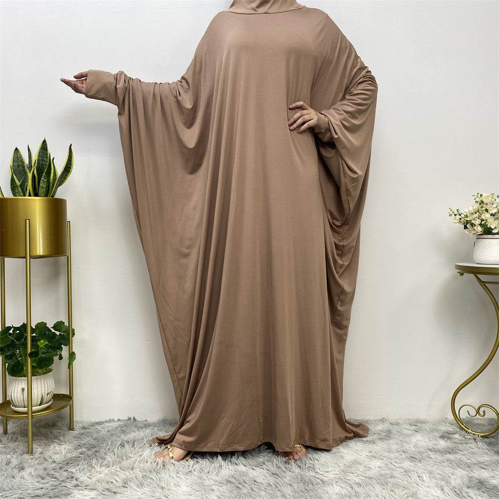 Solid-color batwing robe - Price Value Store