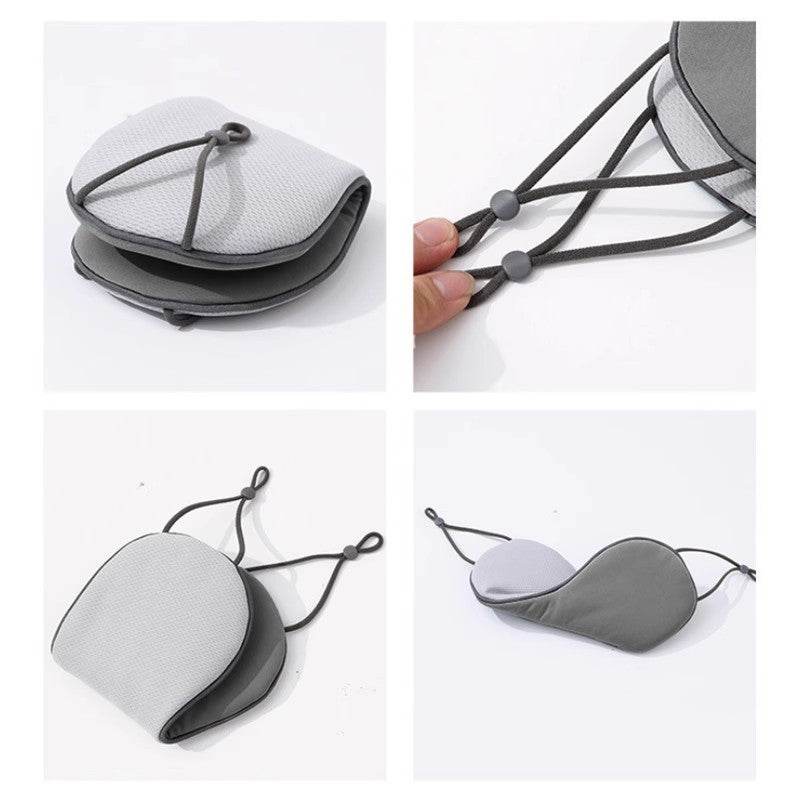 Solid-color silk cloud-shaped eye mask - Price Value Store