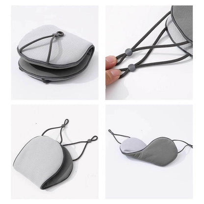 Solid-color silk cloud-shaped eye mask - Price Value Store