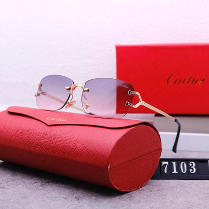 Rimless beveled sunglasses - Price Value Store
