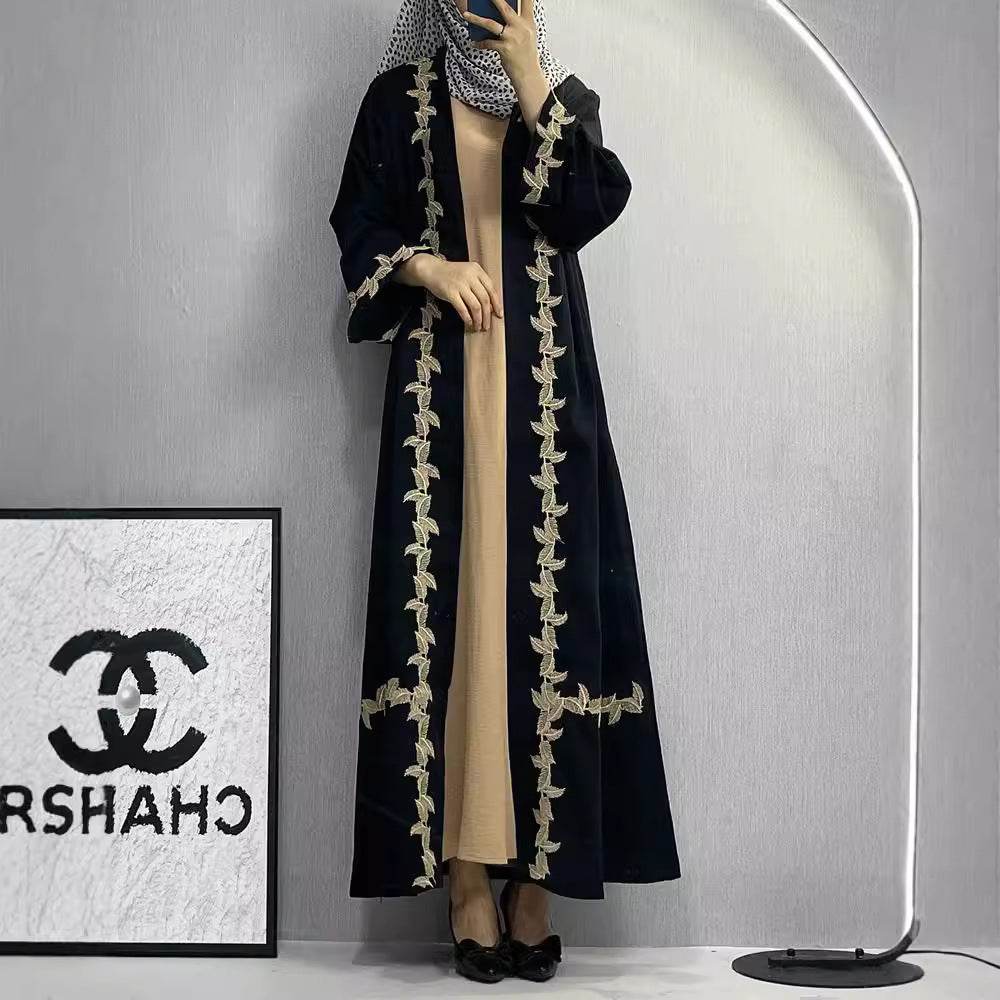 Elegant Embroidered Cardigan Robe for Women - Price Value Store