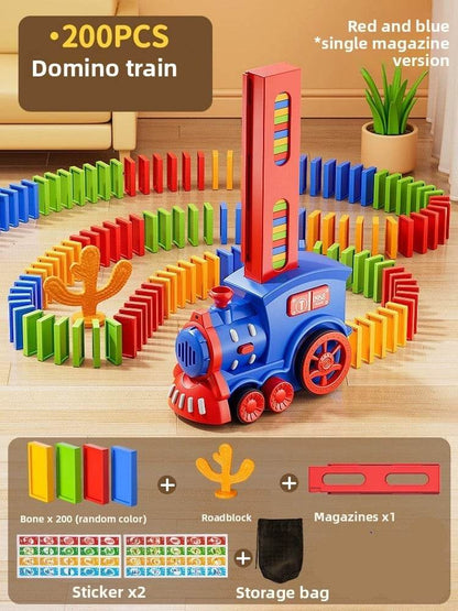 Children's automatic domino distribution train toy - Price Value Store