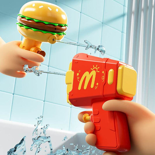 Hamburgers, fries, toy water gun - Price Value Store