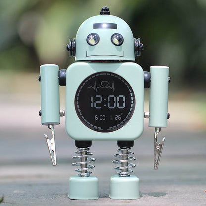 Metal Robot Luminous Alarm Clock - Price Value Store