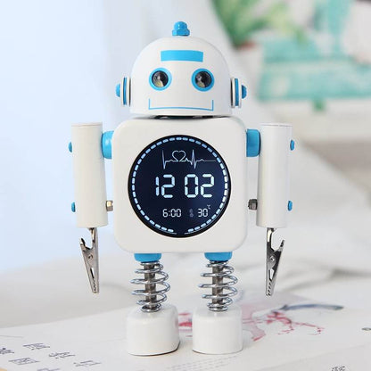 Metal Robot Luminous Alarm Clock - Price Value Store
