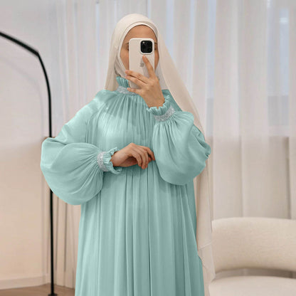 Solid color lace women's dress - Price Value Store