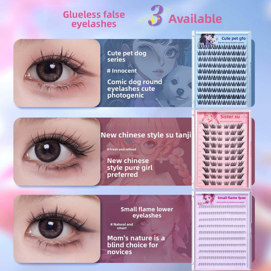 BQI Glue-free Natural False Eyelashes - Price Value Store
