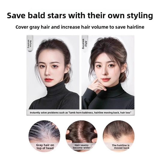 Fetal Hair Eight-character Bangs Wig