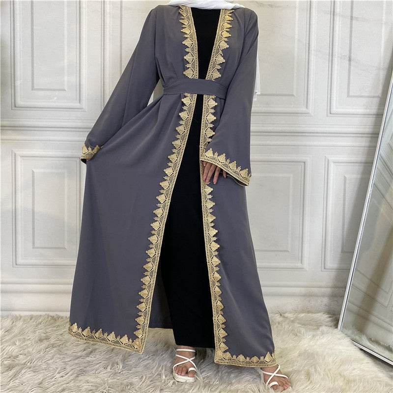 Middle Eastern Muslim Fashion Embroidered Abaya - Price Value Store