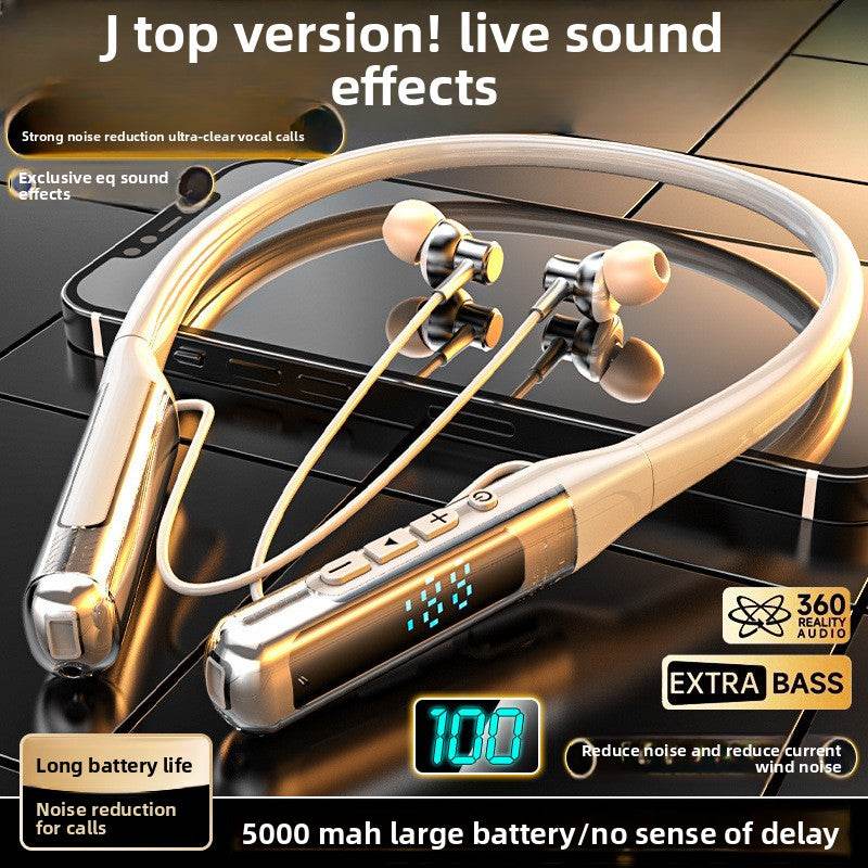 Hanging Neck Bluetooth Headset with Super Bass - Price Value Store