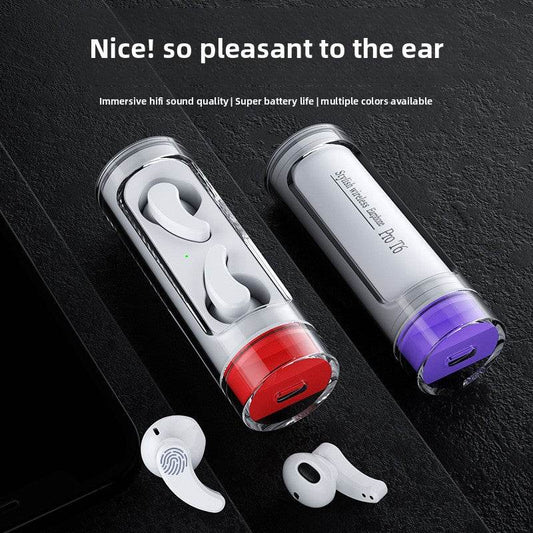 Transparent Wireless Bluetooth Earbuds with Digital Display - Price Value Store