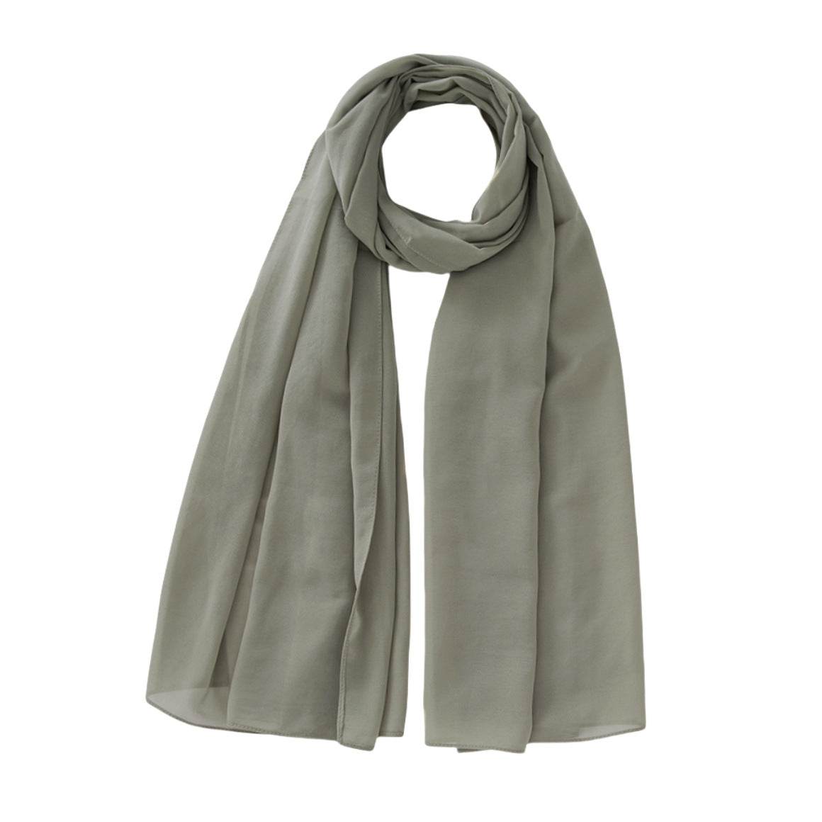 Monochrome Pearl Chiffon Bubble Scarf - Price Value Store