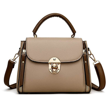 Women's Fashion PU Lock Large Capacity Shoulder Crossbody Bag - Price Value Store