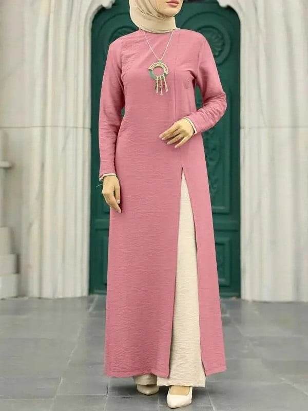 Silk long-sleeved robe - Price Value Store