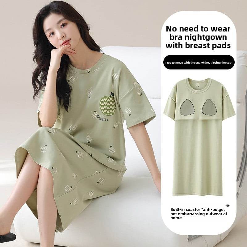 A nightgown with a chest cushion - Price Value Store