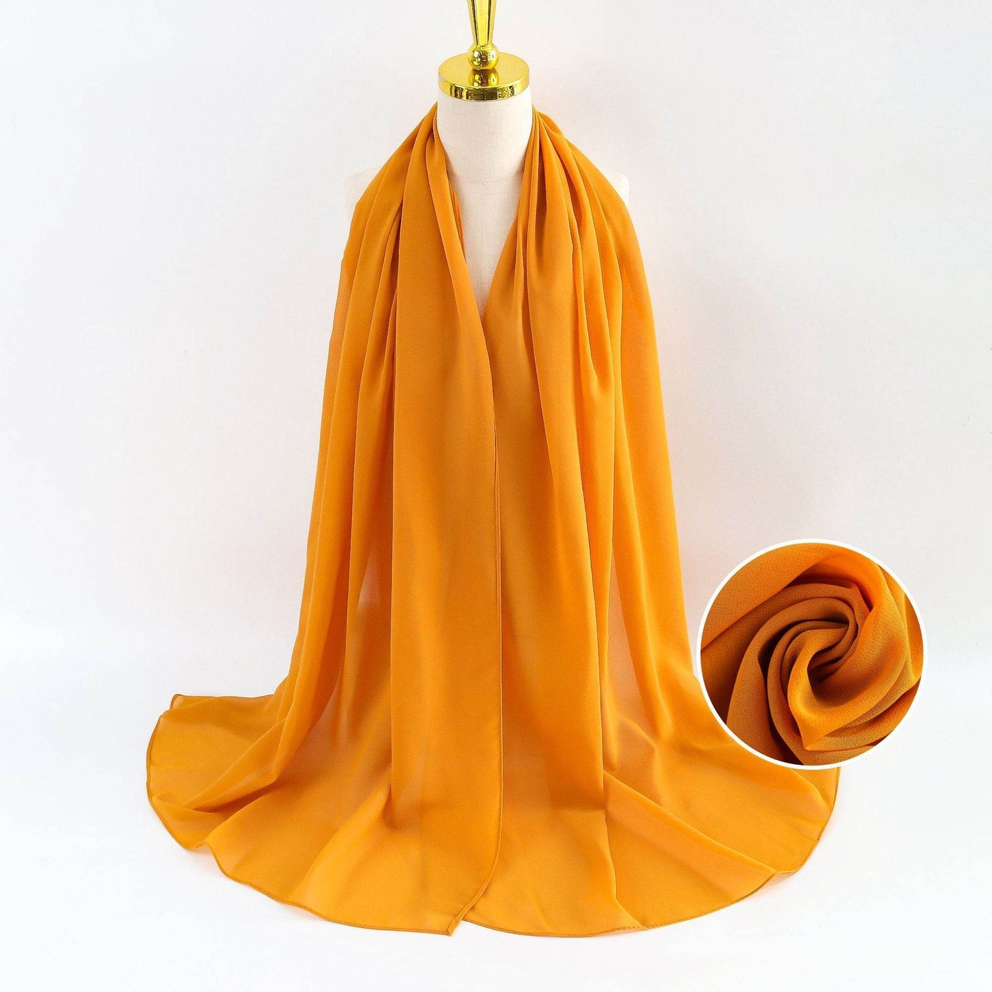 Elegant Pearl Chiffon Scarf for Women - Price Value Store