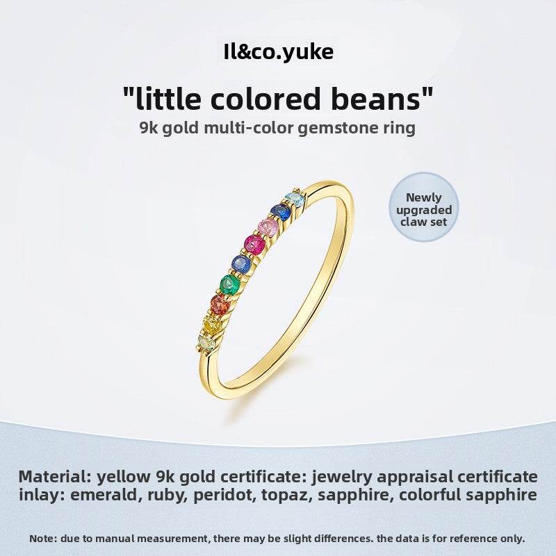 Rainbow gemstone ring - Price Value Store