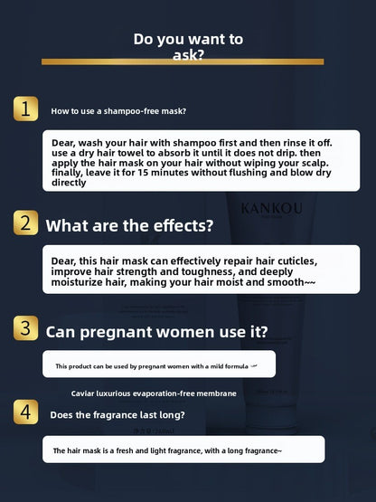 Hair mask without steamed caviar hair hydrating conditioner
