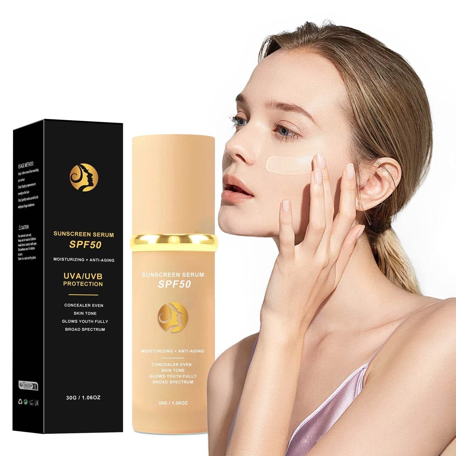 SPF50 4-in-1 Bionic Color-Changing Sunscreen with Concealer & Moisturizer - Price Value Store