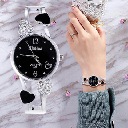 Fashion Diamond Quartz Ladies Bracelet Watch - Price Value Store