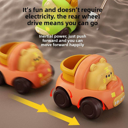 Inertia Cartoon Animal Engineering Vehicle Toy Set for Kids - Price Value Store