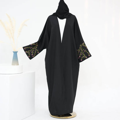 Embroidered cardigan robe - Price Value Store