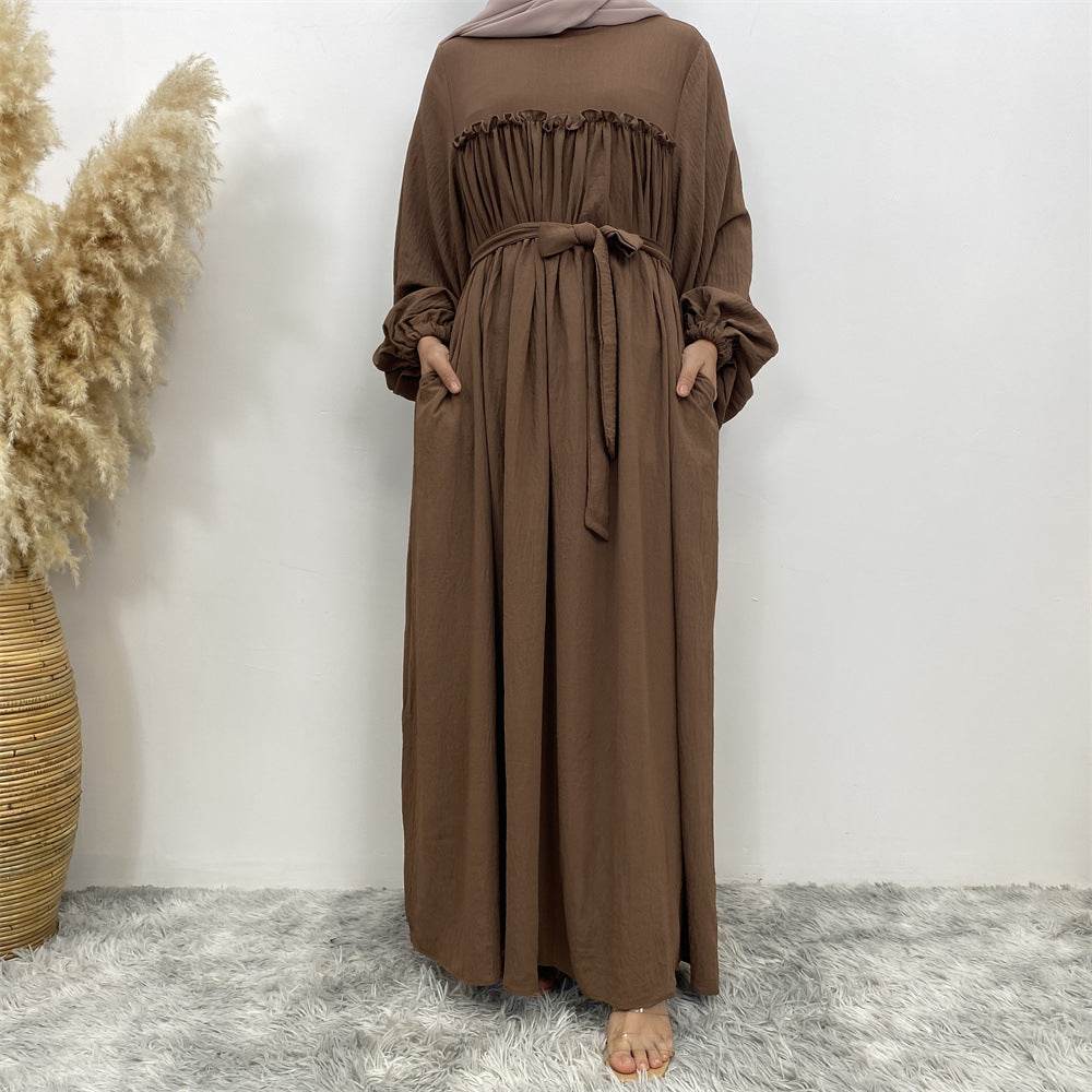 Muslim Abaya Dress with Side Pockets - Price Value Store