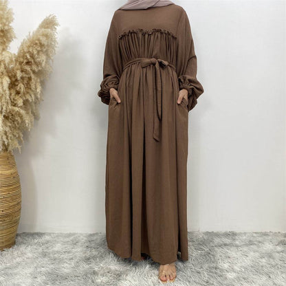 Muslim Abaya Dress with Side Pockets - Price Value Store