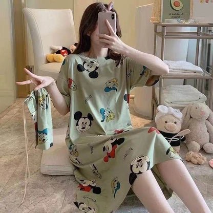 Sleeping dress with short sleeves - Price Value Store
