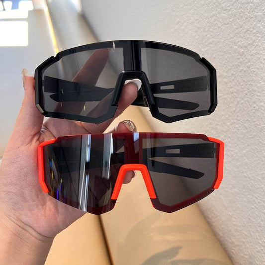 Large Face Sunglasses Cycling Sunglasses Outdoor Sports Eyewear - Price Value Store