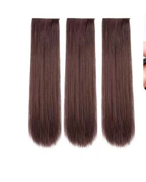 3-Piece Seamless Invisible Long Curly Hair Extensions for Women - Price Value Store