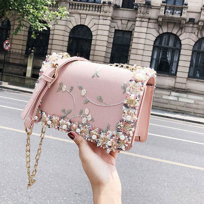 Tote Small Bag New Lace Crossbody Chain Shoulder Bag Fashion Women's Bag - Price Value Store