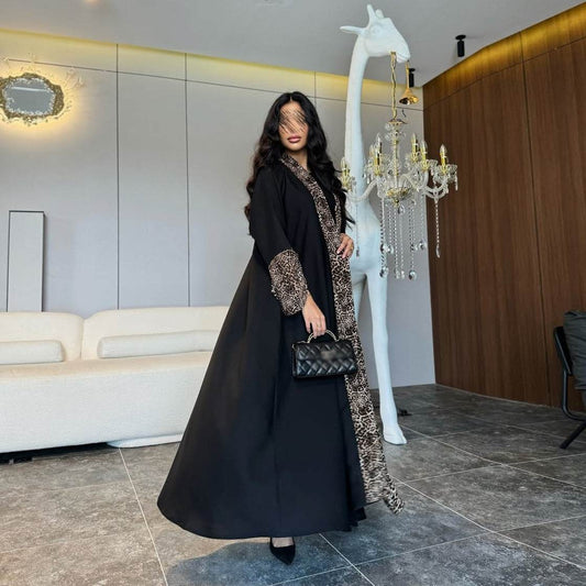 Leopard print fashionable robe - Price Value Store