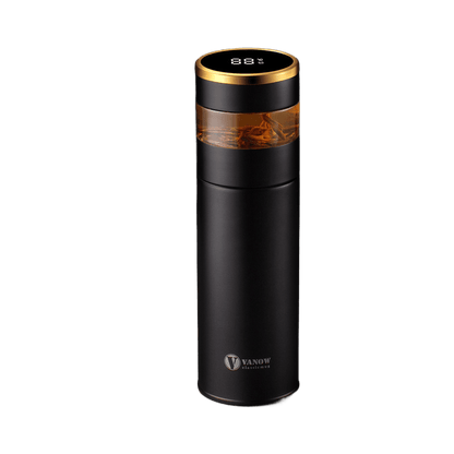 Smart Temperature Display Vacuum Insulated Cup with Tea Strainer - Price Value Store