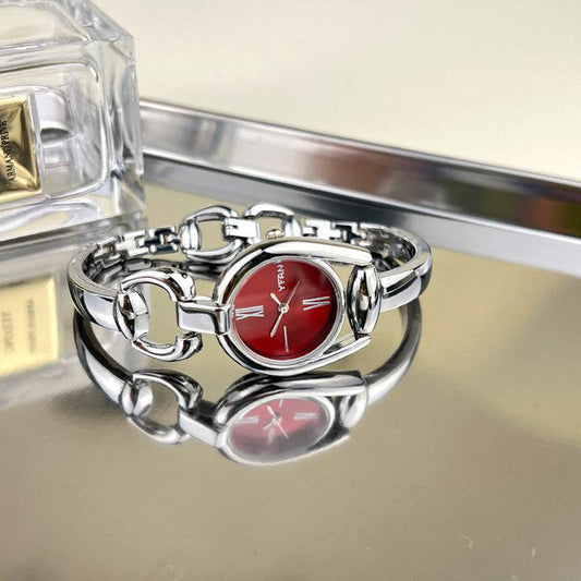 Vintage Button Bracelet Watch Fashion Quartz Women's Wristwatch. - Price Value Store