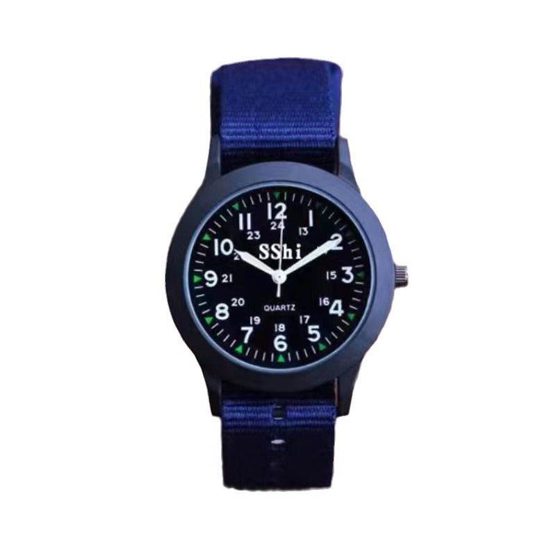 Men's Casual Canvas Quartz Watch with Round Dial - Price Value Store