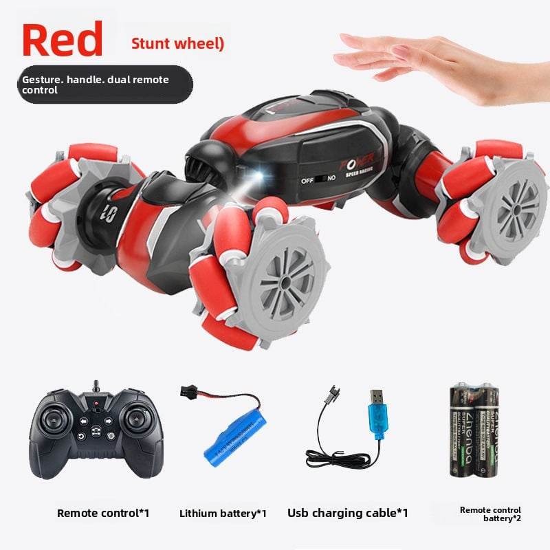 Gesture Induction Deformation Remote Control Car Children's Toy Twisted Four-wheel Drive Climbing Racing Car Boy Charged Electric Off-road Vehicle - Price Value Store