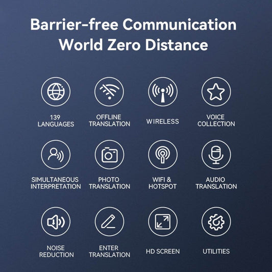 Translator cross-border version with bluetooth function multi-language voice precision offline conference travel abroad translator - Price Value Store