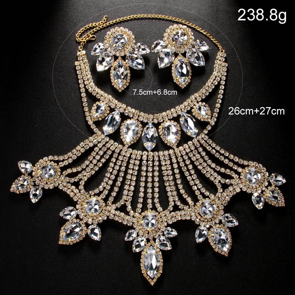 Rhinestone necklace set - Price Value Store