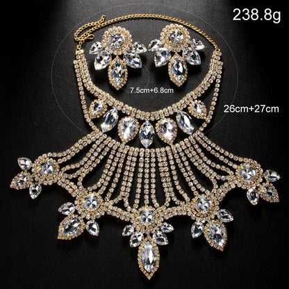 Rhinestone necklace set - Price Value Store