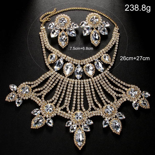 Rhinestone necklace set - Price Value Store