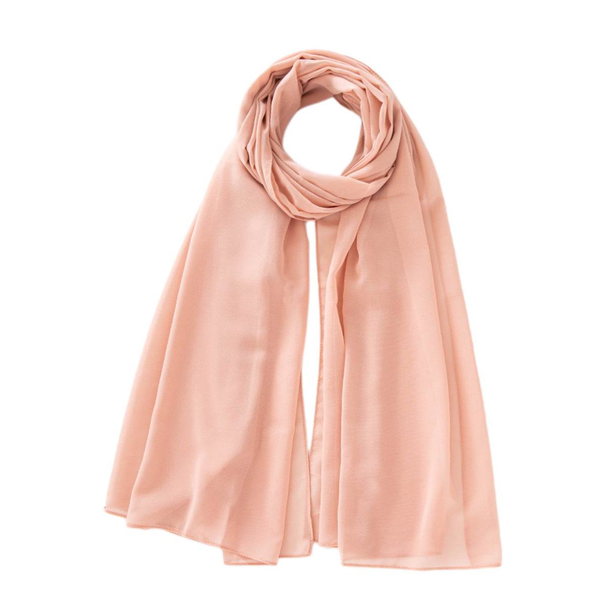 Monochrome Pearl Chiffon Bubble Scarf - Price Value Store