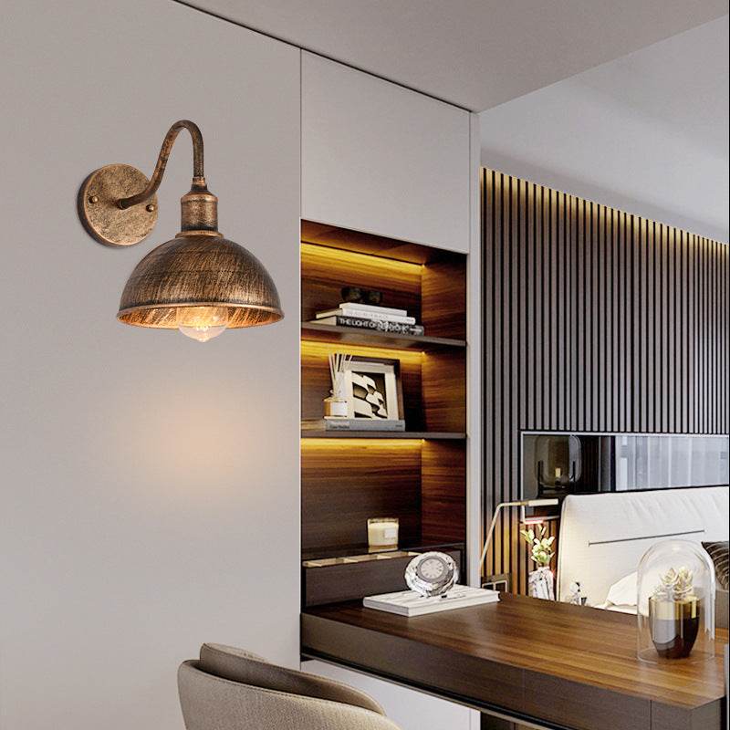 American style loft Industrial Wind bedside wall lamp Villa courtyard outdoor wall lamp restaurant bar decorative lighting fixtures - Price Value Store