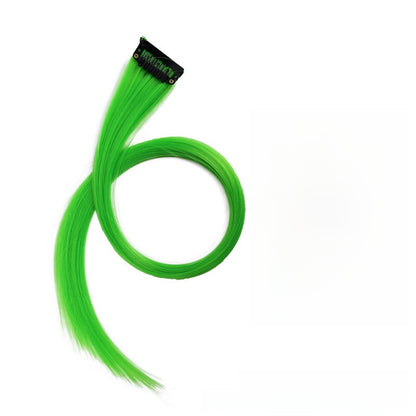 Colorful Hair Extension Piece High Temperature Silk