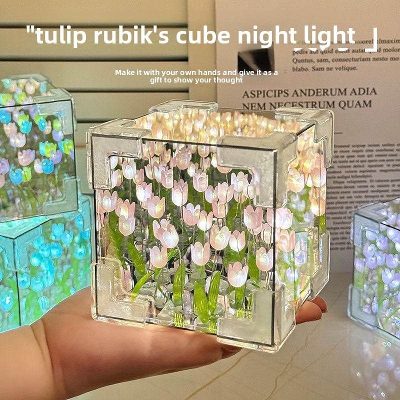 Rubik's Cube Tulip Sea Night Light - Price Value Store