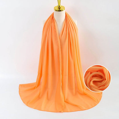Elegant Pearl Chiffon Scarf for Women - Price Value Store