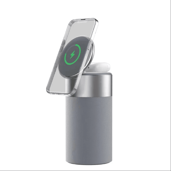 Magnetic suction wireless audio charging mobile phone headset magnetic suction wireless charging household mini portable desk decoration speaker - Price Value Store