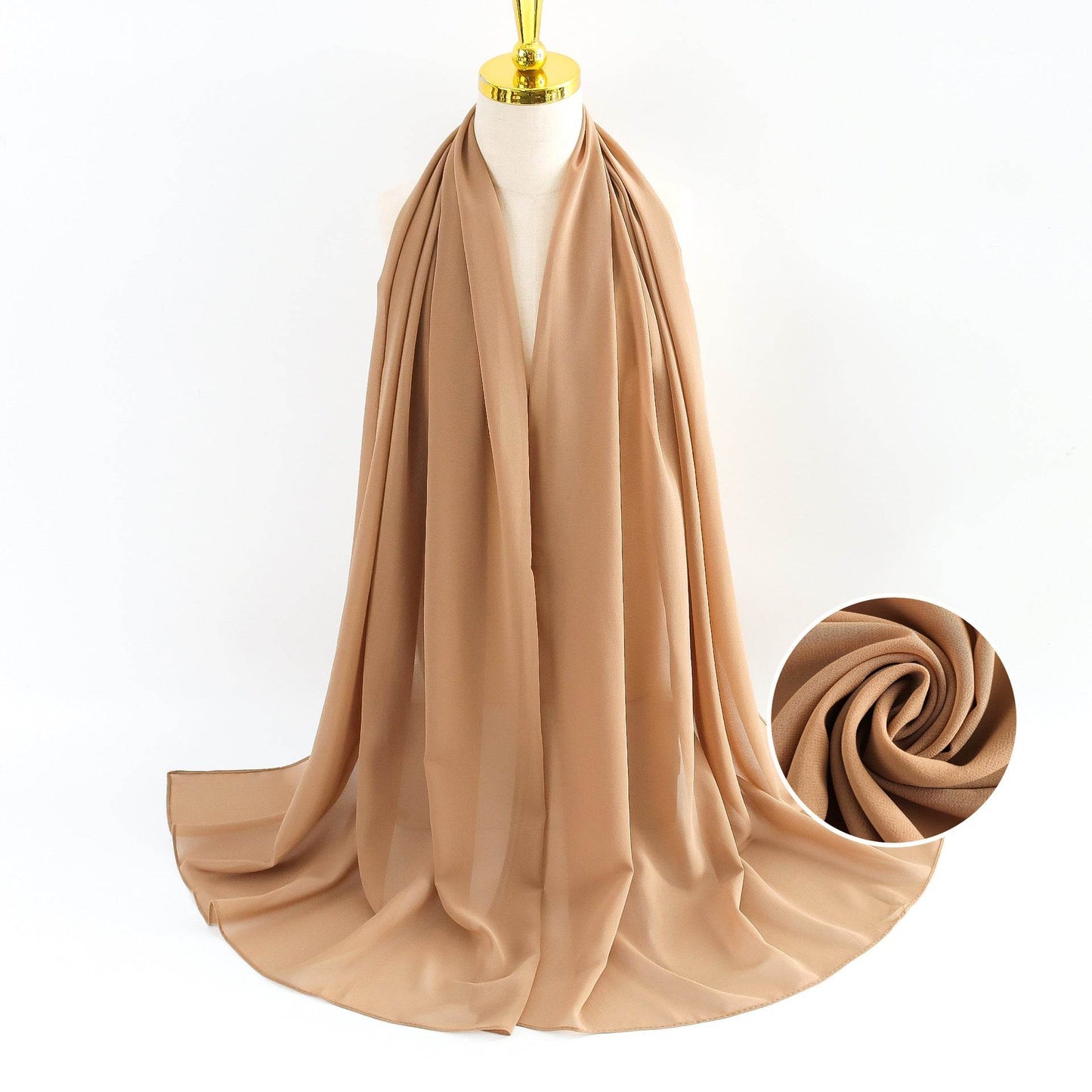 Elegant Pearl Chiffon Scarf for Women - Price Value Store