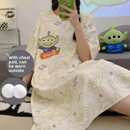 Sleeping dress with short sleeves - Price Value Store